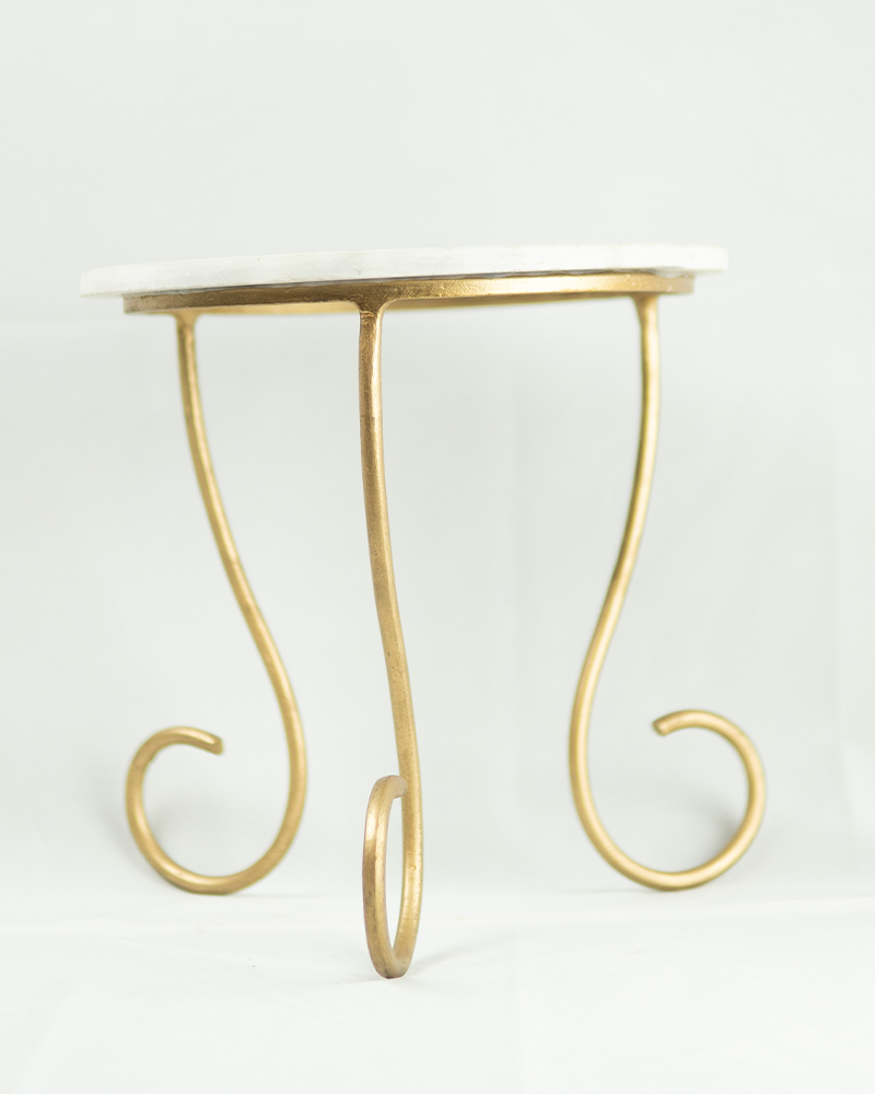 Ivory And Gold Cake Stand