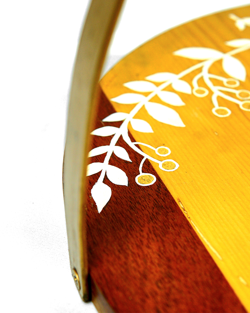 Floral Wooden Tray