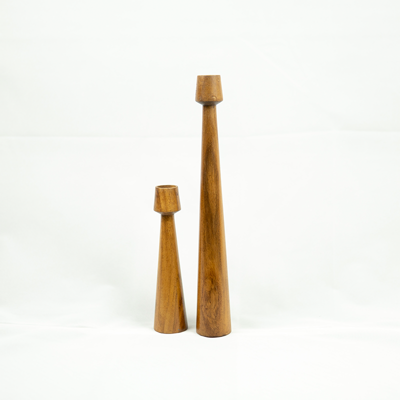 Tree Stump Candle Holders