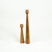 Tree Stump Candle Holders
