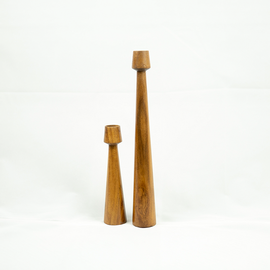 Tree Stump Candle Holders