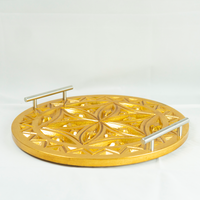 Detailed Leaf Hand Carved Trays