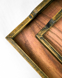 Barnwood Tray Set