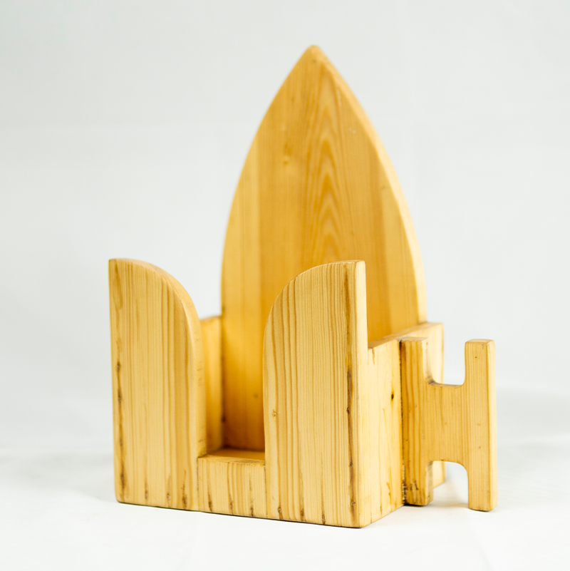 Wooden Iron Stand