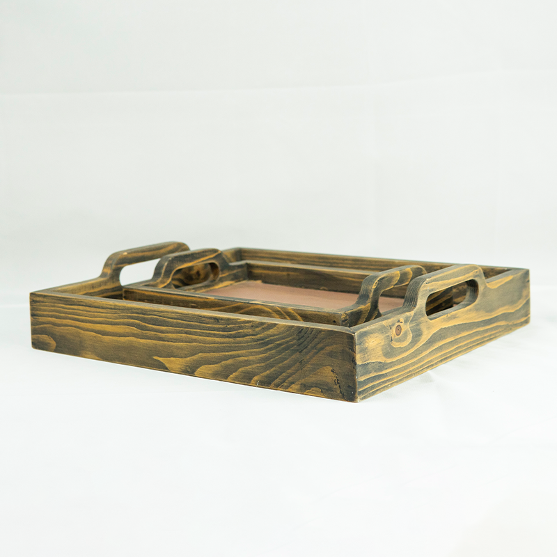 Barnwood Tray Set