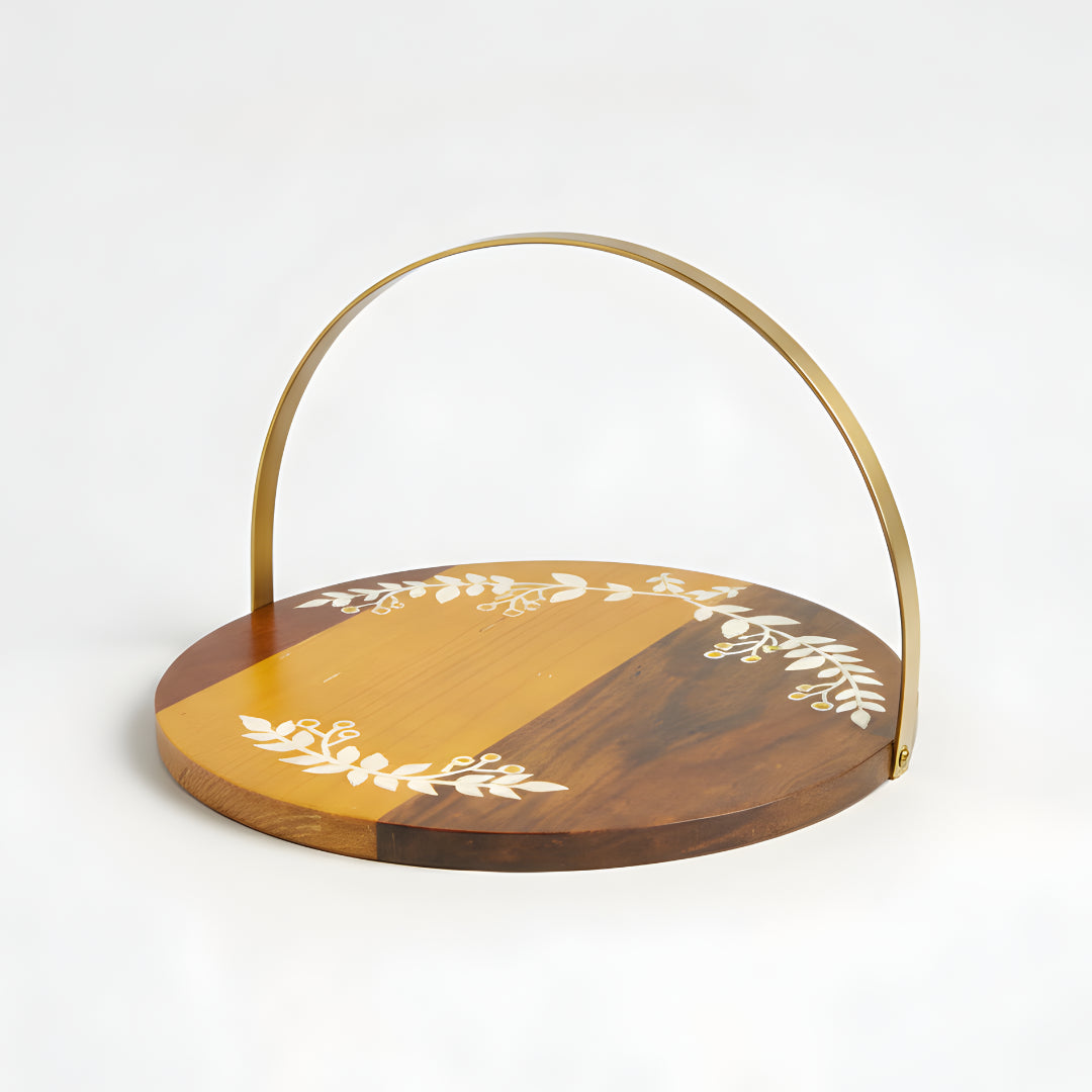 Floral Wooden Tray